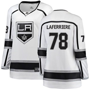 Fanatics Branded Los Angeles Kings Women's Alex Laferriere Breakaway White Away NHL Jersey