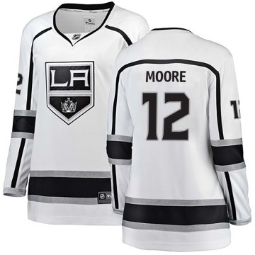 Fanatics Branded Los Angeles Kings Women's Trevor Moore Breakaway White Away NHL Jersey