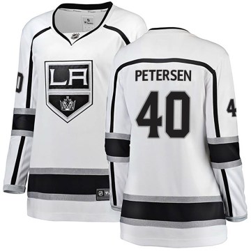 Fanatics Branded Los Angeles Kings Women's Cal Petersen Breakaway White Away NHL Jersey