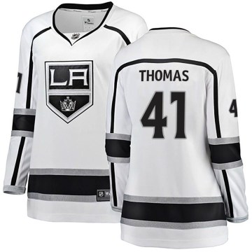 Fanatics Branded Los Angeles Kings Women's Akil Thomas Breakaway White Away NHL Jersey