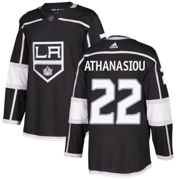 Adidas Los Angeles Kings Men's Andreas Athanasiou Authentic Black Home NHL Jersey