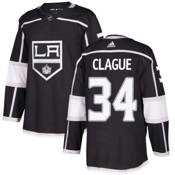 Adidas Los Angeles Kings Men's Kale Clague Authentic Black Home NHL Jersey