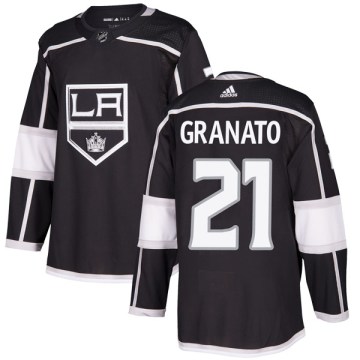 Adidas Los Angeles Kings Men's Tony Granato Authentic Black Home NHL Jersey