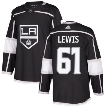 Adidas Los Angeles Kings Men's Trevor Lewis Authentic Black Home NHL Jersey