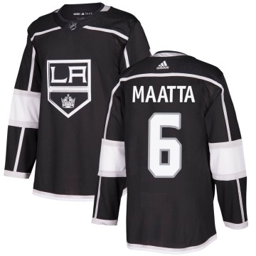 Adidas Los Angeles Kings Men's Olli Maatta Authentic Black Home NHL Jersey