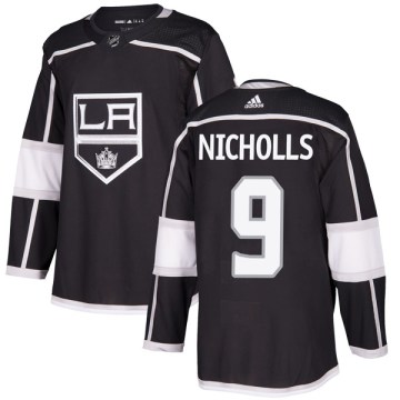 Adidas Los Angeles Kings Men's Bernie Nicholls Authentic Black Home NHL Jersey