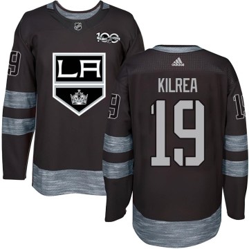 Los Angeles Kings Youth Brian Kilrea Authentic Black 1917-2017 100th Anniversary NHL Jersey