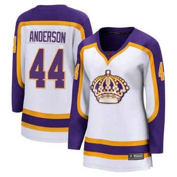 Fanatics Branded Los Angeles Kings Women's Mikey Anderson Breakaway White Special Edition 2.0 NHL Jersey