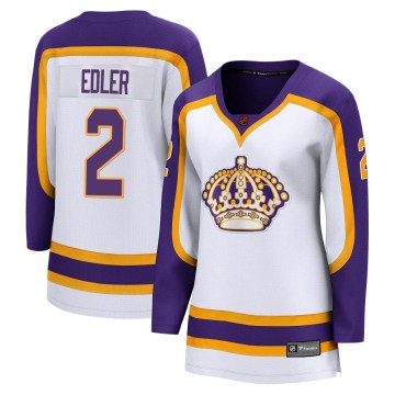 Fanatics Branded Los Angeles Kings Women's Alexander Edler Breakaway White Special Edition 2.0 NHL Jersey