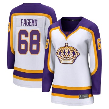 Fanatics Branded Los Angeles Kings Women's Samuel Fagemo Breakaway White Special Edition 2.0 NHL Jersey