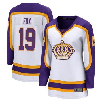 Fanatics Branded Los Angeles Kings Women's Jim Fox Breakaway White Special Edition 2.0 NHL Jersey