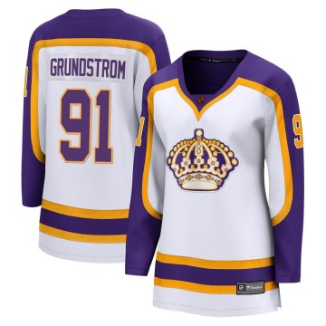 Fanatics Branded Los Angeles Kings Women's Carl Grundstrom Breakaway White Special Edition 2.0 NHL Jersey