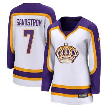 Fanatics Branded Los Angeles Kings Women's Tomas Sandstrom Breakaway White Special Edition 2.0 NHL Jersey