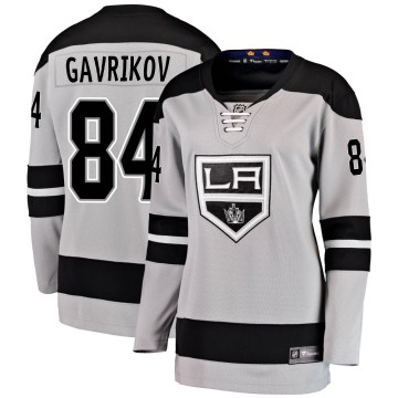 Fanatics Branded Los Angeles Kings Women's Vladislav Gavrikov Breakaway Gray Alternate NHL Jersey