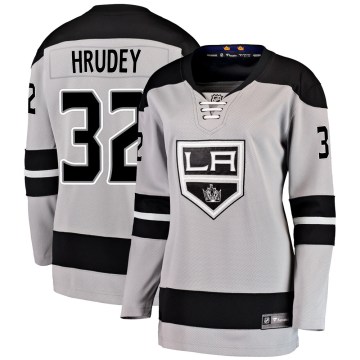 Fanatics Branded Los Angeles Kings Women's Kelly Hrudey Breakaway Gray Alternate NHL Jersey