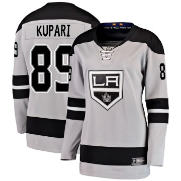 Fanatics Branded Los Angeles Kings Women's Rasmus Kupari Breakaway Gray Alternate NHL Jersey
