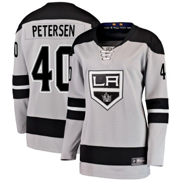 Fanatics Branded Los Angeles Kings Women's Cal Petersen Breakaway Gray Alternate NHL Jersey