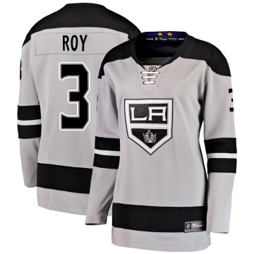 Fanatics Branded Los Angeles Kings Women's Matt Roy Breakaway Gray Alternate NHL Jersey