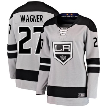 Fanatics Branded Los Angeles Kings Women's Austin Wagner Breakaway Gray Alternate NHL Jersey