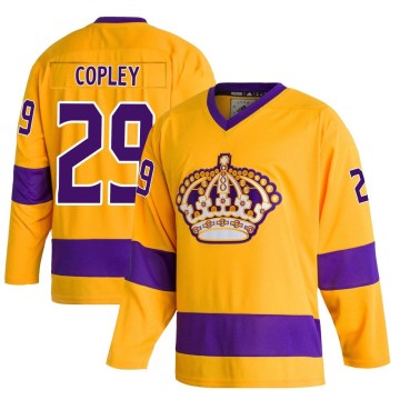 Adidas Los Angeles Kings Men's Pheonix Copley Authentic Gold Classics NHL Jersey