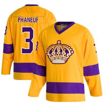 Adidas Los Angeles Kings Men's Dion Phaneuf Authentic Gold Classics NHL Jersey