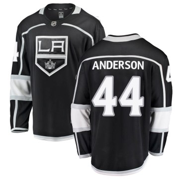 Fanatics Branded Los Angeles Kings Men's Mikey Anderson Breakaway Black ized Home NHL Jersey