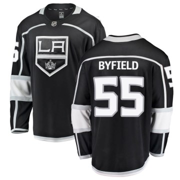 Fanatics Branded Los Angeles Kings Men's Quinton Byfield Breakaway Black Home NHL Jersey