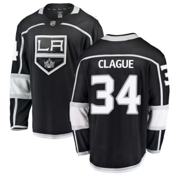 Fanatics Branded Los Angeles Kings Men's Kale Clague Breakaway Black Home NHL Jersey