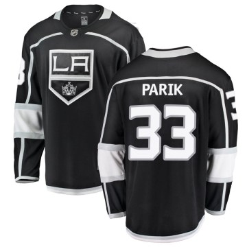 Fanatics Branded Los Angeles Kings Men's Lukas Parik Breakaway Black Home NHL Jersey