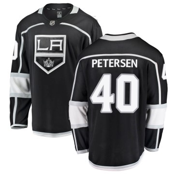 Fanatics Branded Los Angeles Kings Men's Cal Petersen Breakaway Black Home NHL Jersey
