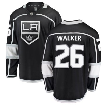 Fanatics Branded Los Angeles Kings Men's Sean Walker Breakaway Black Home NHL Jersey