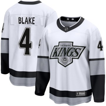Fanatics Branded Los Angeles Kings Men's Rob Blake Premier White Breakaway Alternate NHL Jersey