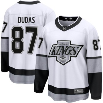 Fanatics Branded Los Angeles Kings Men's Aidan Dudas Premier White Breakaway Alternate NHL Jersey