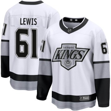 Fanatics Branded Los Angeles Kings Men's Trevor Lewis Premier White Breakaway Alternate NHL Jersey