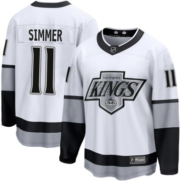 Fanatics Branded Los Angeles Kings Men's Charlie Simmer Premier White Breakaway Alternate NHL Jersey