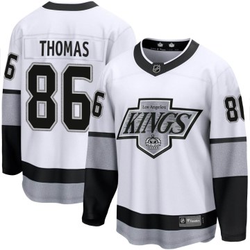 Fanatics Branded Los Angeles Kings Men's Akil Thomas Premier White Breakaway Alternate NHL Jersey