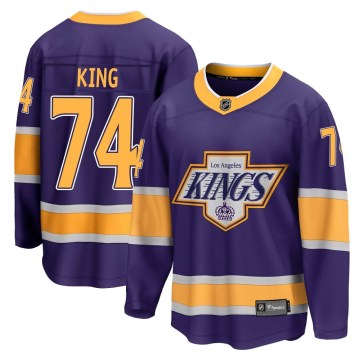 Fanatics Branded Los Angeles Kings Youth Dwight King Breakaway Purple 2020/21 Special Edition NHL Jersey