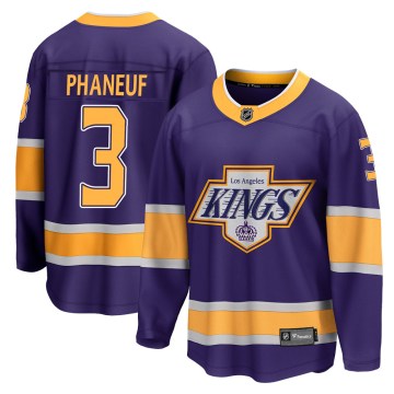 Fanatics Branded Los Angeles Kings Youth Dion Phaneuf Breakaway Purple 2020/21 Special Edition NHL Jersey