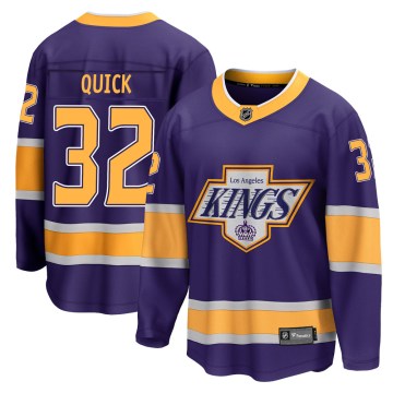 Fanatics Branded Los Angeles Kings Youth Jonathan Quick Breakaway Purple 2020/21 Special Edition NHL Jersey