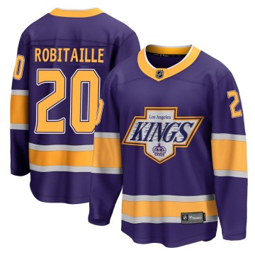 Fanatics Branded Los Angeles Kings Youth Luc Robitaille Breakaway Purple 2020/21 Special Edition NHL Jersey