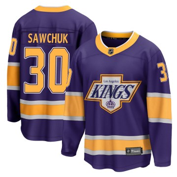 Fanatics Branded Los Angeles Kings Youth Terry Sawchuk Breakaway Purple 2020/21 Special Edition NHL Jersey