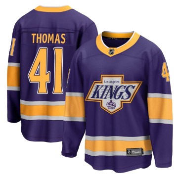 Fanatics Branded Los Angeles Kings Youth Akil Thomas Breakaway Purple 2020/21 Special Edition NHL Jersey