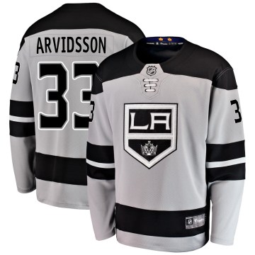 Fanatics Branded Los Angeles Kings Men's Viktor Arvidsson Breakaway Gray Alternate NHL Jersey