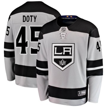 Fanatics Branded Los Angeles Kings Men's Jacob Doty Breakaway Gray Alternate NHL Jersey