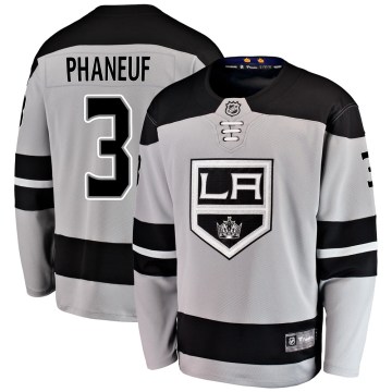 Fanatics Branded Los Angeles Kings Men's Dion Phaneuf Breakaway Gray Alternate NHL Jersey