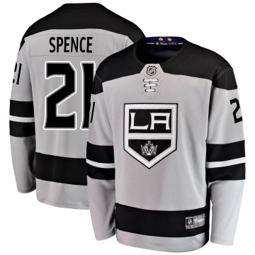 Fanatics Branded Los Angeles Kings Men's Jordan Spence Breakaway Gray Alternate NHL Jersey