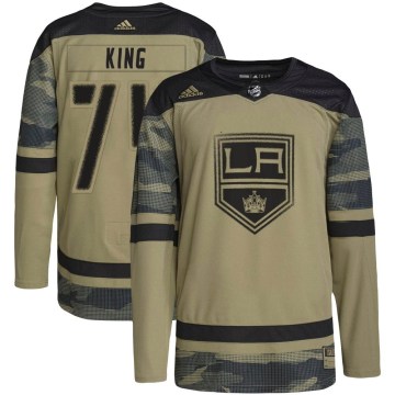Adidas Los Angeles Kings Men's Dwight King Authentic Camo Military Appreciation Practice NHL Jersey