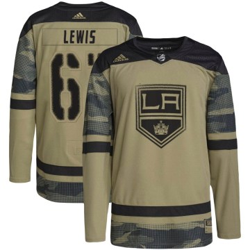 Adidas Los Angeles Kings Men's Trevor Lewis Authentic Camo Military Appreciation Practice NHL Jersey