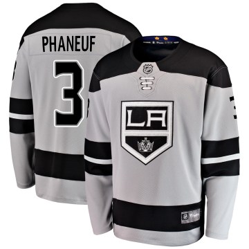 Fanatics Branded Los Angeles Kings Youth Dion Phaneuf Breakaway Gray Alternate NHL Jersey